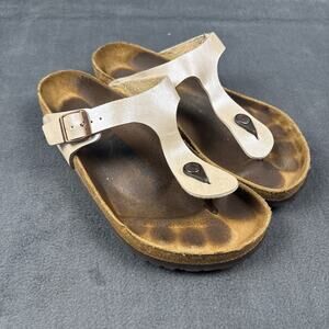 Birkenstock Gizeh Graceful Pearl White Regular Sz EU 39 US 8/8.5